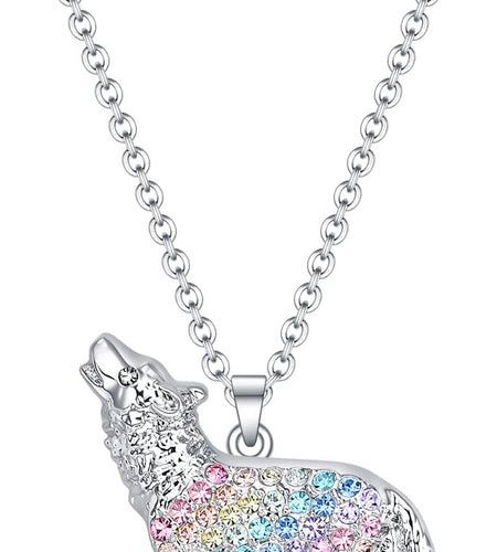 Girls Rainbow Mermaid Unicorn Dinosaur Animal Necklace Gifts,Cat Horse Elephant Pendant Jewelry for Women Boys Teen Girls