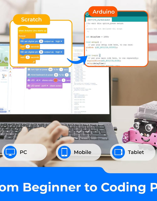 Load image into Gallery viewer, Mbot Robot Kit, STEM Projects for Kids Ages 8-12 Learn to Code with Scratch Arduino, Robot Kit for Kids, STEM Toys for Kids,Computer Programming for Beginners Gift for Boys and Girls 8 Pink
